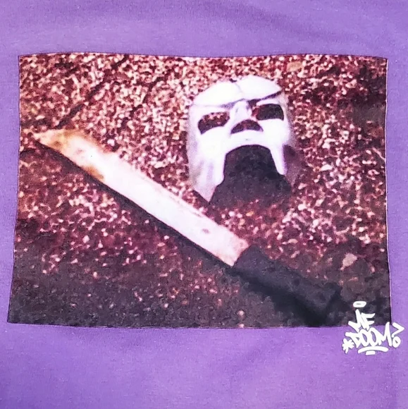 Supreme MF DOOM Tee Dusty Purple FW23 Size Large T-shirt NWOT New Without Tags - Picture 4 of 8